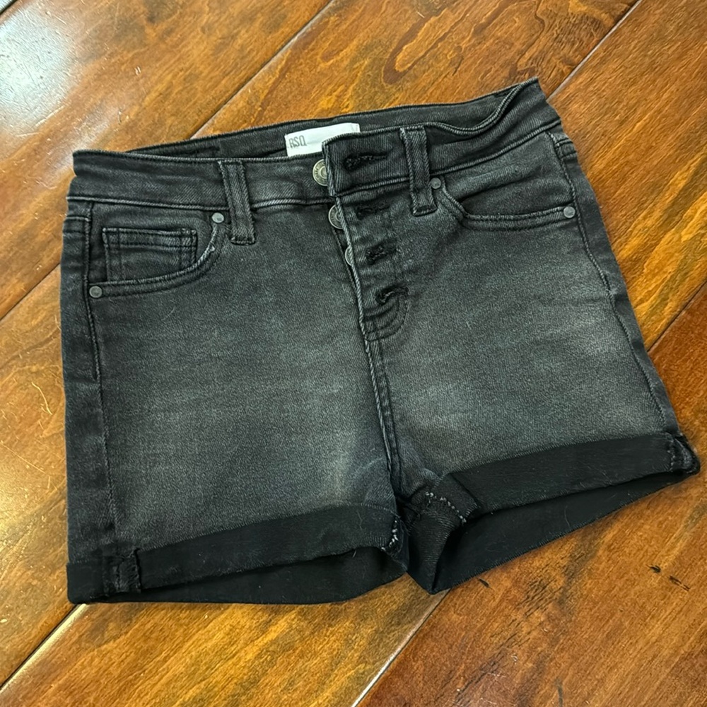 RSQ jean black shorts size 12 Great condition.